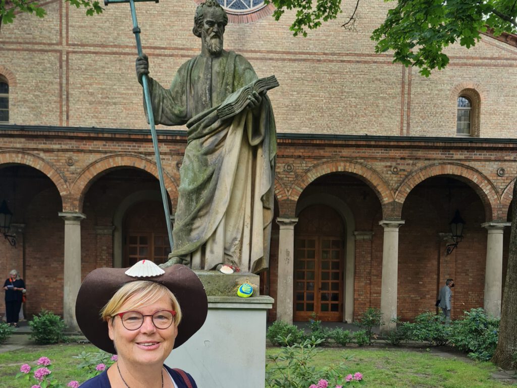 Mit Herz und Seele Pilgerin - Silvia Scheffler vom Präsidium der Jakobusgesellschaft. (Copyright: Cornelia Saxe)
