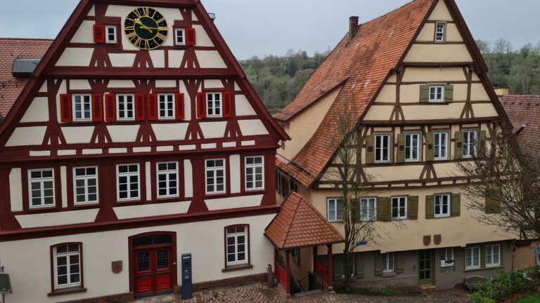 Fachwerkhäuser in einer Kleinstadt im Schwarzwald (Copyright: Cornelia Saxe)