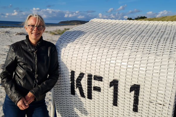 Strandkorbvermieterin auf Hiddensee