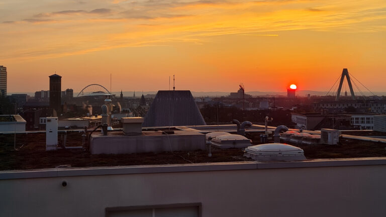 Sonnenaufgang über Köln (Copyright: Cornelia Saxe)