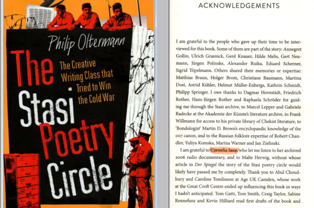 Philip Oltermann: The Stasi Poetry Circle - The Cretive Writing Class that Tried to Win the Cold War, Faber & Faber, London, 2022